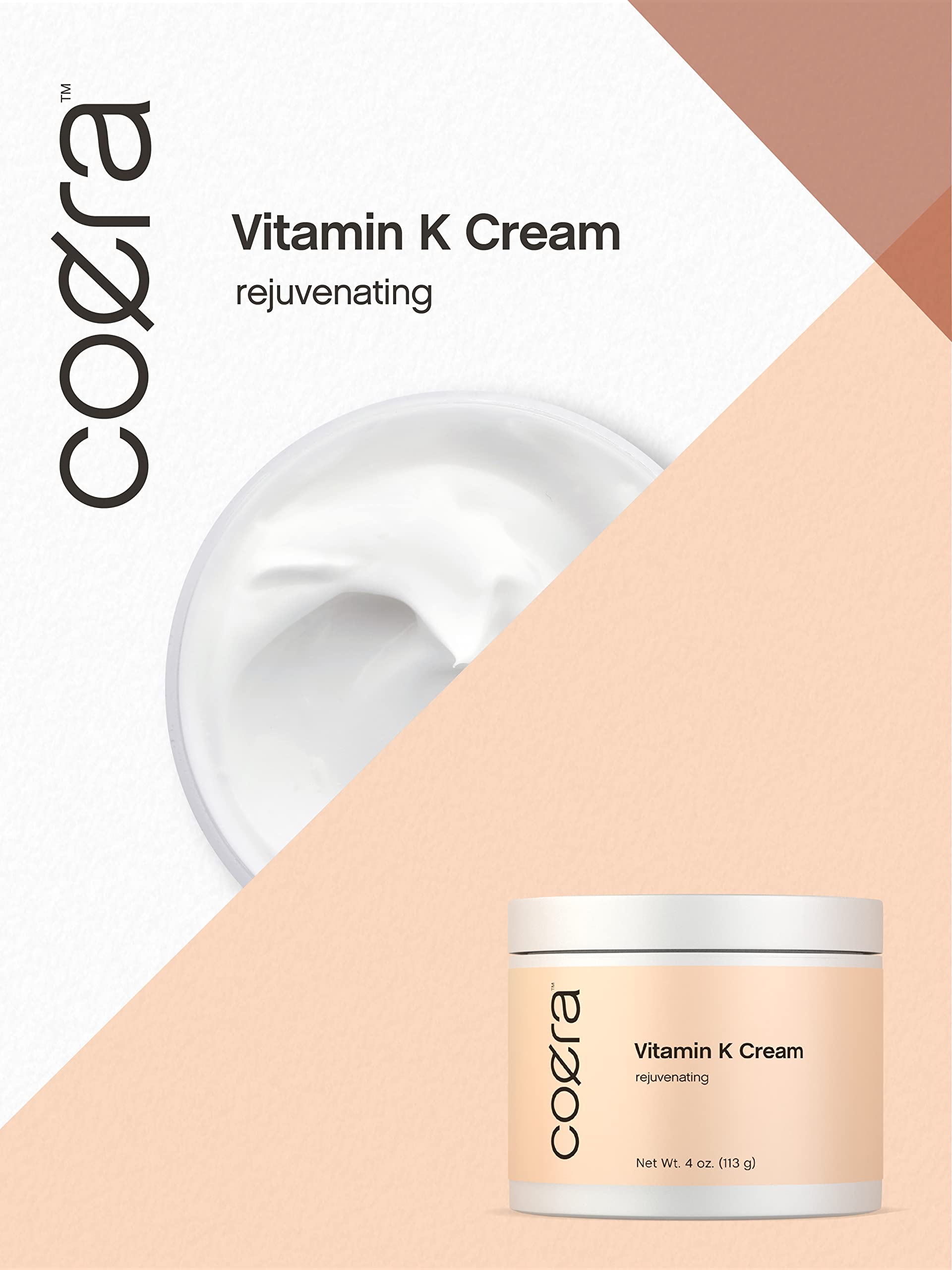 Coera Vitamin K Cream 4 oz | Premium Formula for Bruises, Spider Veins, Dark Circles, Broken Capillaries, Eyes, and Face | Paraben and SLS Free - Image 8