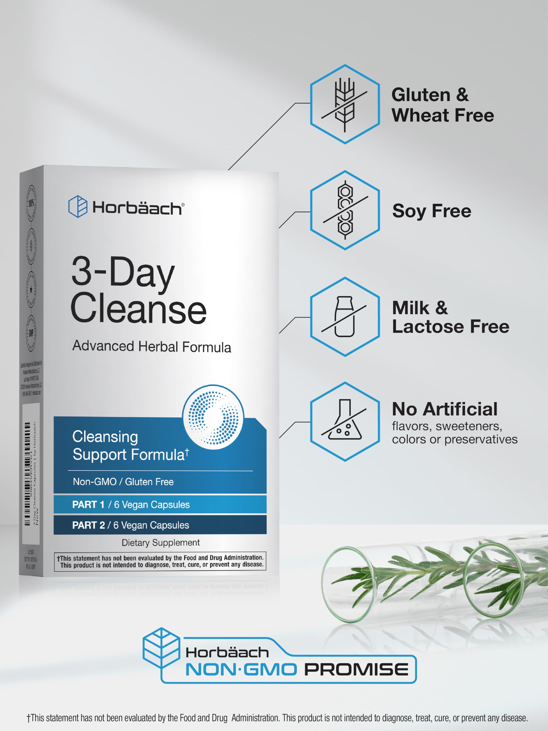Horbäach 3 Day Cleanse | 12 Vegan Capsules | Advanced Herbal Formula | Non-GMO, Gluten Free Supplement - Image 4