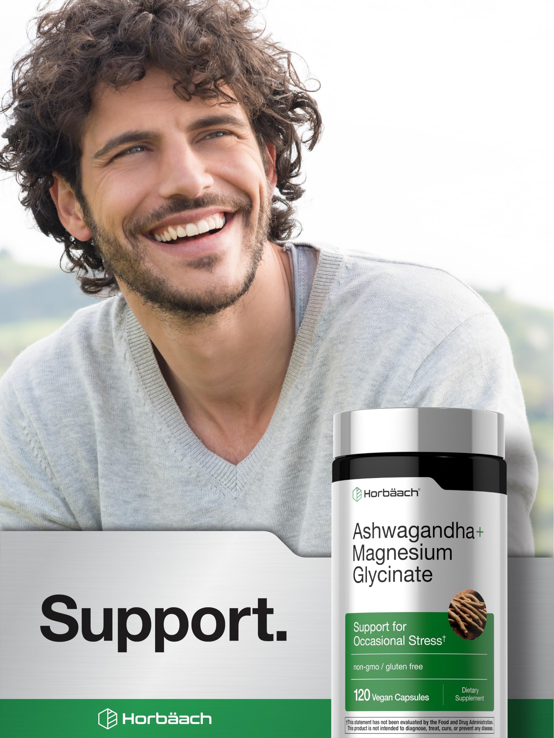 Horbäach Ashwagandha and Magnesium Glycinate | 120 Vegan Capsules | Support Supplement for Stress | Non-GMO, Gluten Free - Image 6