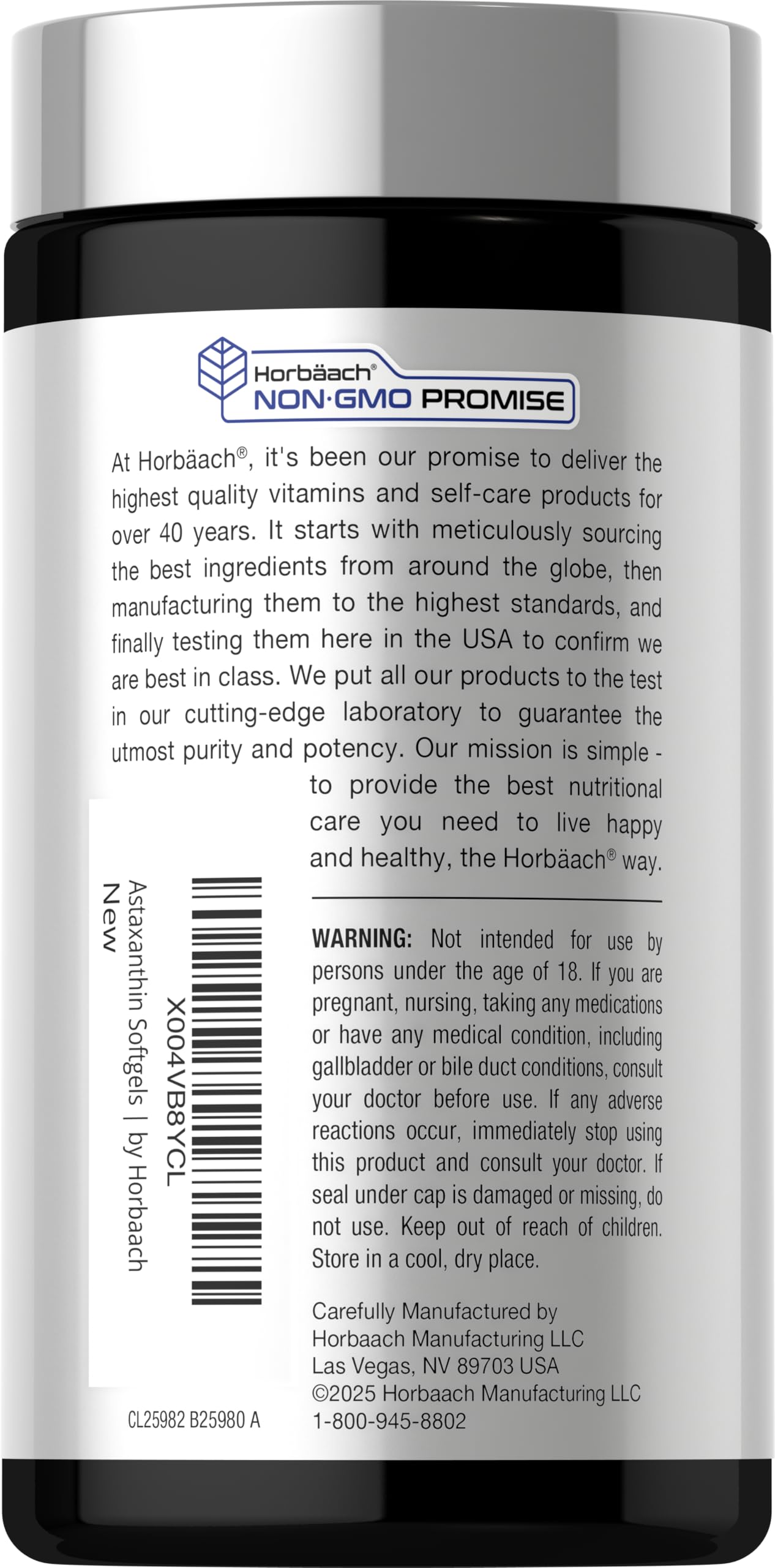 Horbäach Astaxanthin 12mg | with CoQ-10 & Turmeric | 60 Softgels | Premium Formula | Non-GMO, Gluten Free Supplement - Image 3