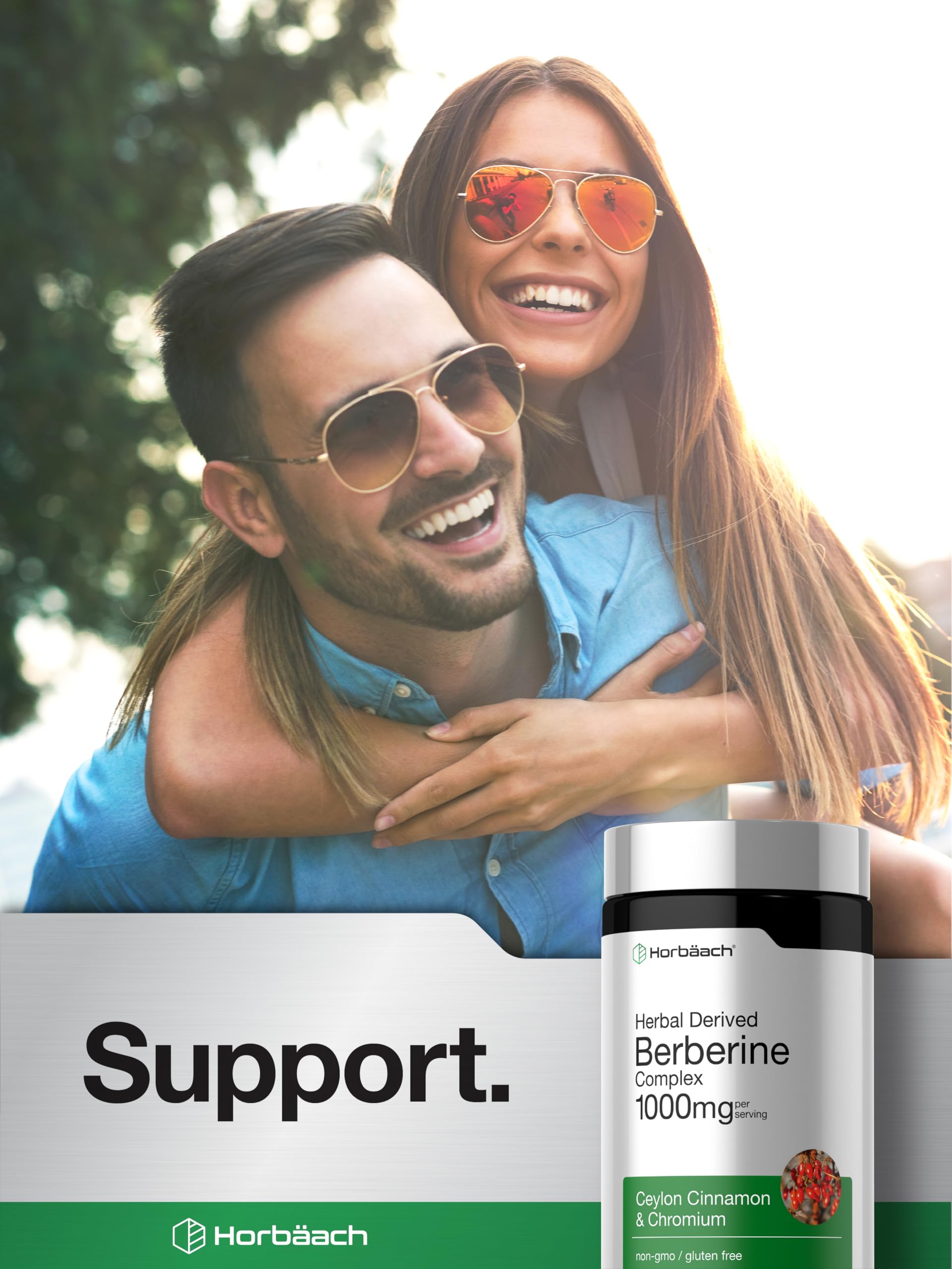 Horbäach Berberine Complex Supplement | 60 Vegan Capsules | with Ceylon Cinnamon & Chromium | Naturally Derived | Non-GMO, Gluten Free Formula - Image 6