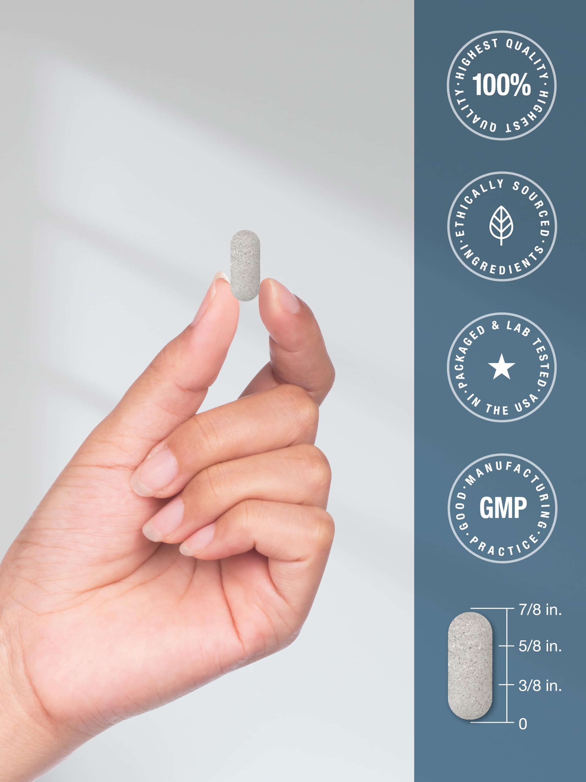 Horbäach Calcium Magnesium D3 | 180 Coated Caplets | Supports Bone Density | Supplement for Men and Women | Vegan, Non-GMO, Gluten Free - Image 7