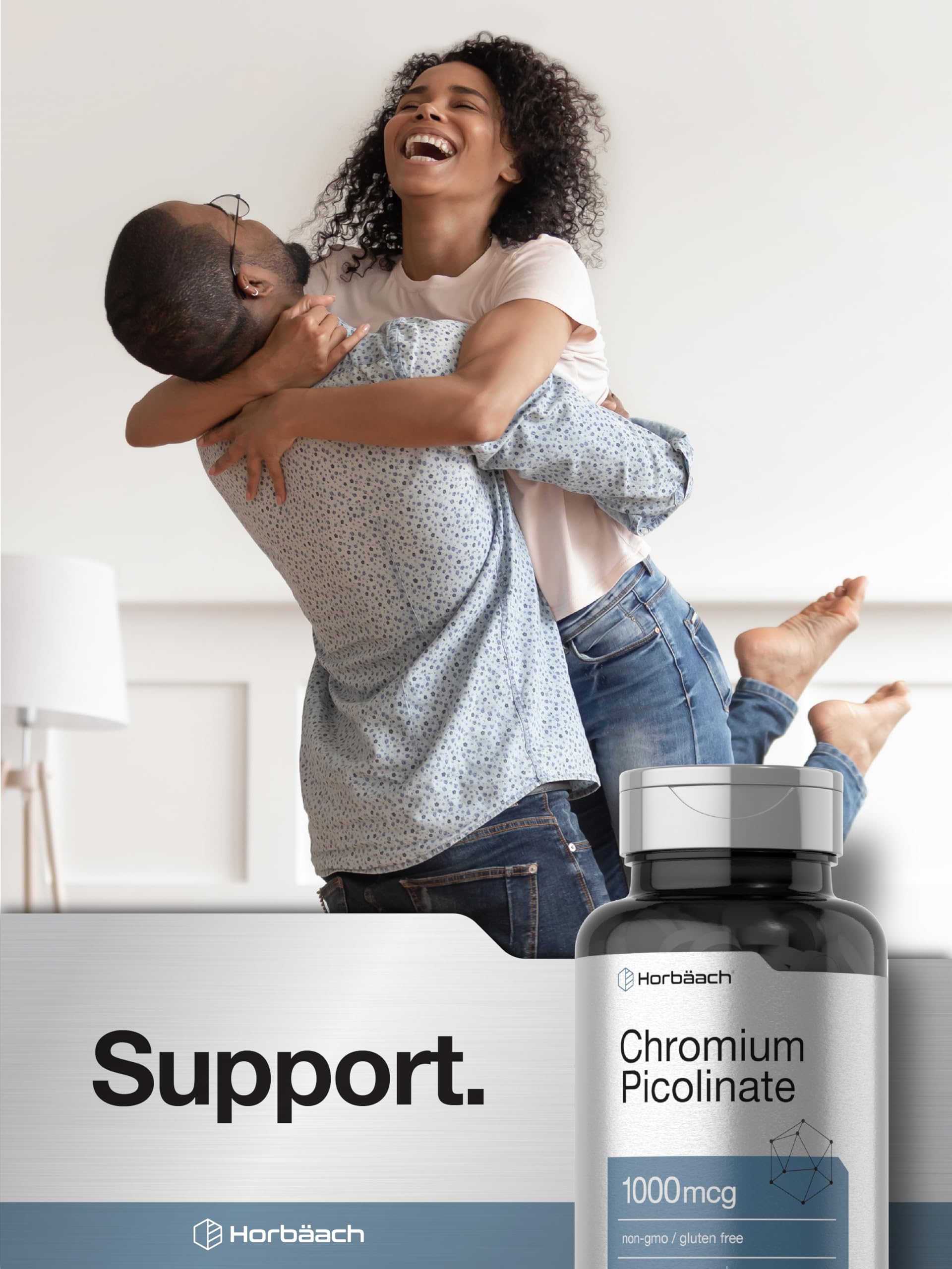 Horbäach Chromium Picolinate 1000mcg | 240 Tablets | Vegetarian, Non-GMO & Gluten Free Supplement - Image 7