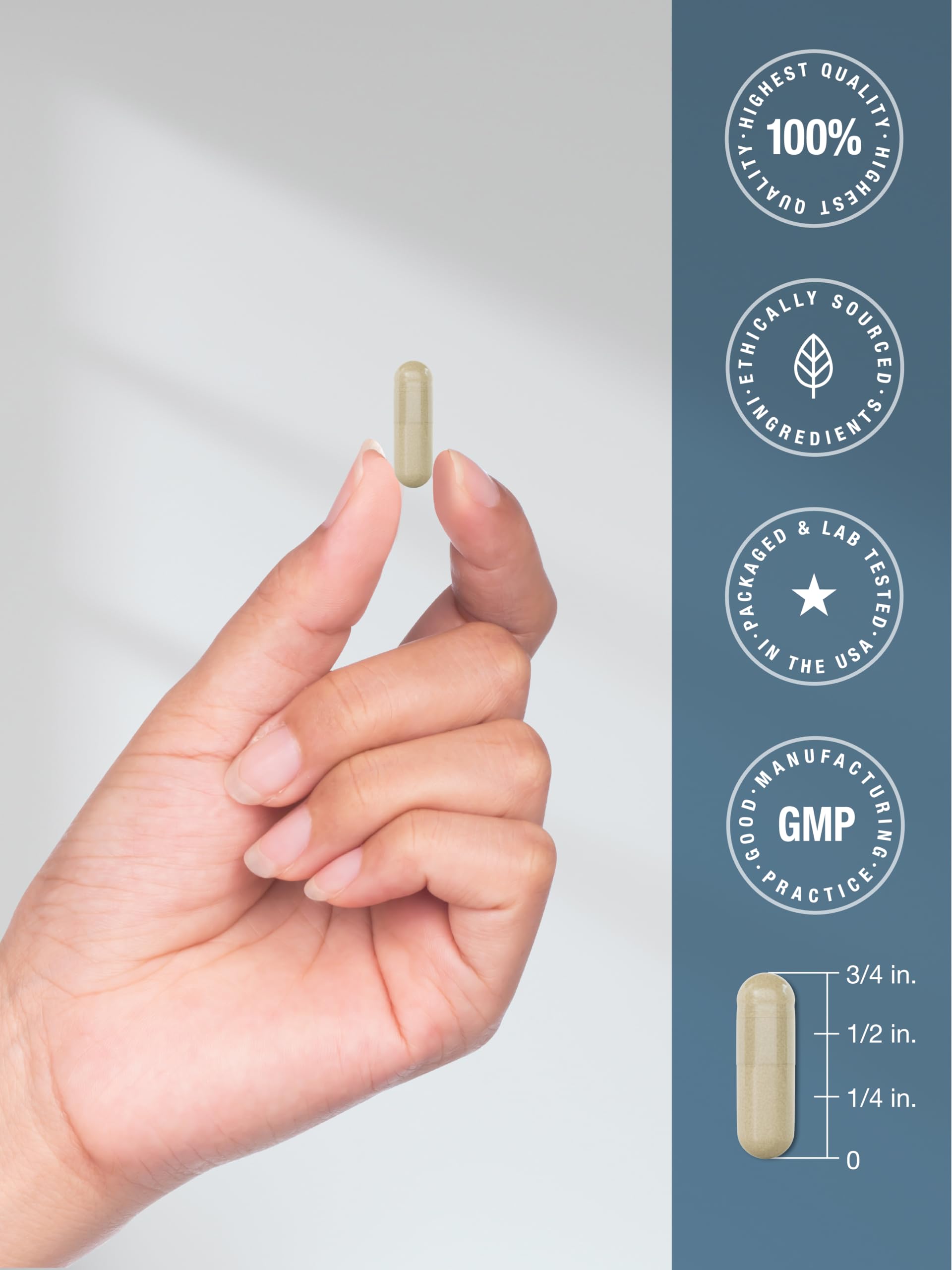 Horbäach Hyaluronic Acid Supplement | 100mg | 120 Capsules | Non-GMO, Gluten Free - Image 7