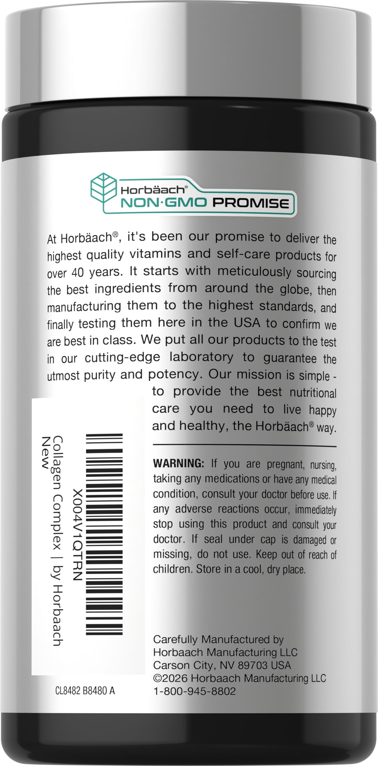 Horbäach Joint Support Supplement | 120 Capsules | with Collagen and Hyaluronic Acid | Joint Health Complex | for Men & Women | Non-GMO, Gluten Free - Image 3
