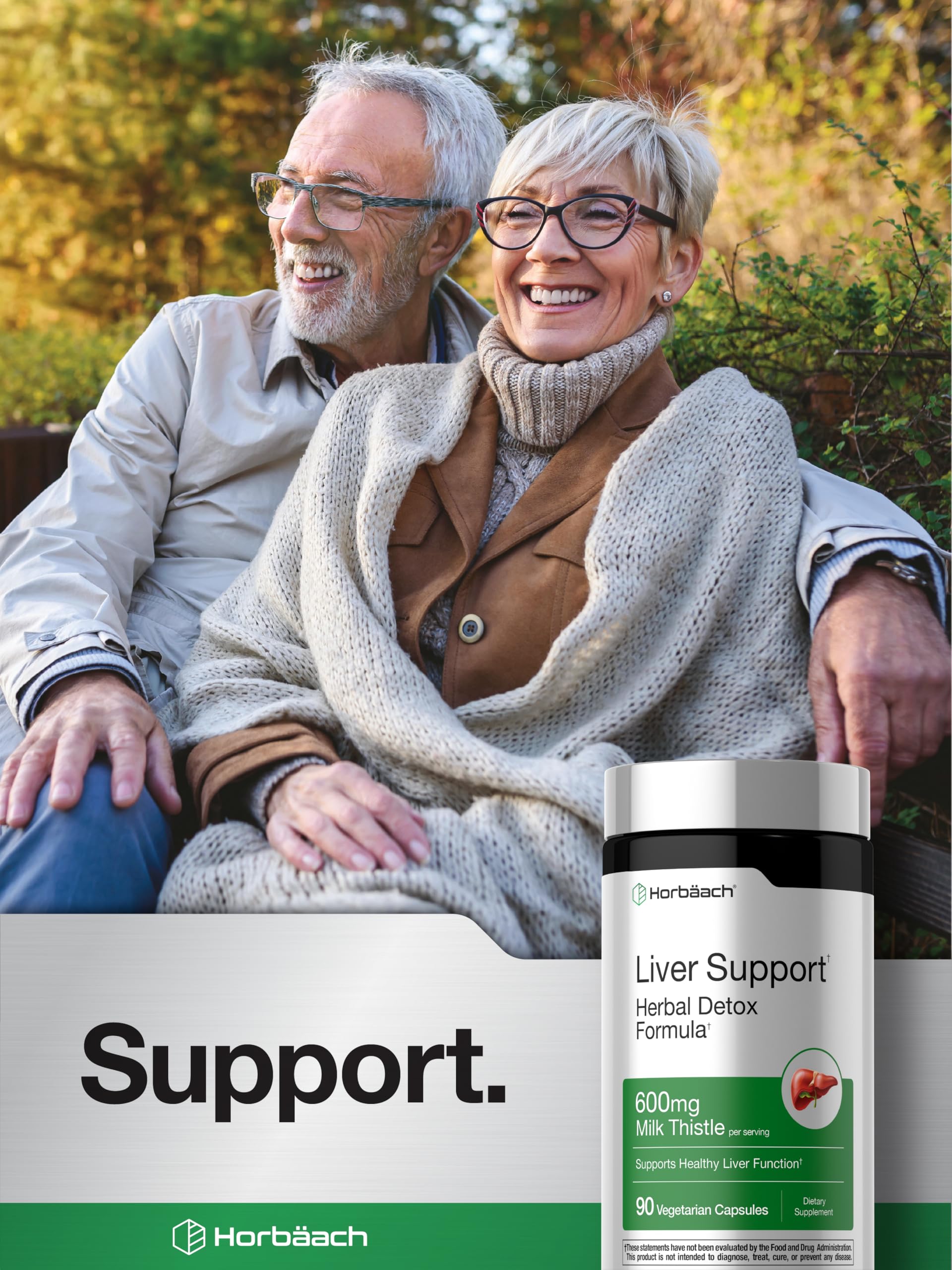 Horbäach Liver Support | 600 mg Milk Thistle | 90 Vegetarian Capsules | Herbal Detox Formula | Non-GMO, Gluten Free - Image 6