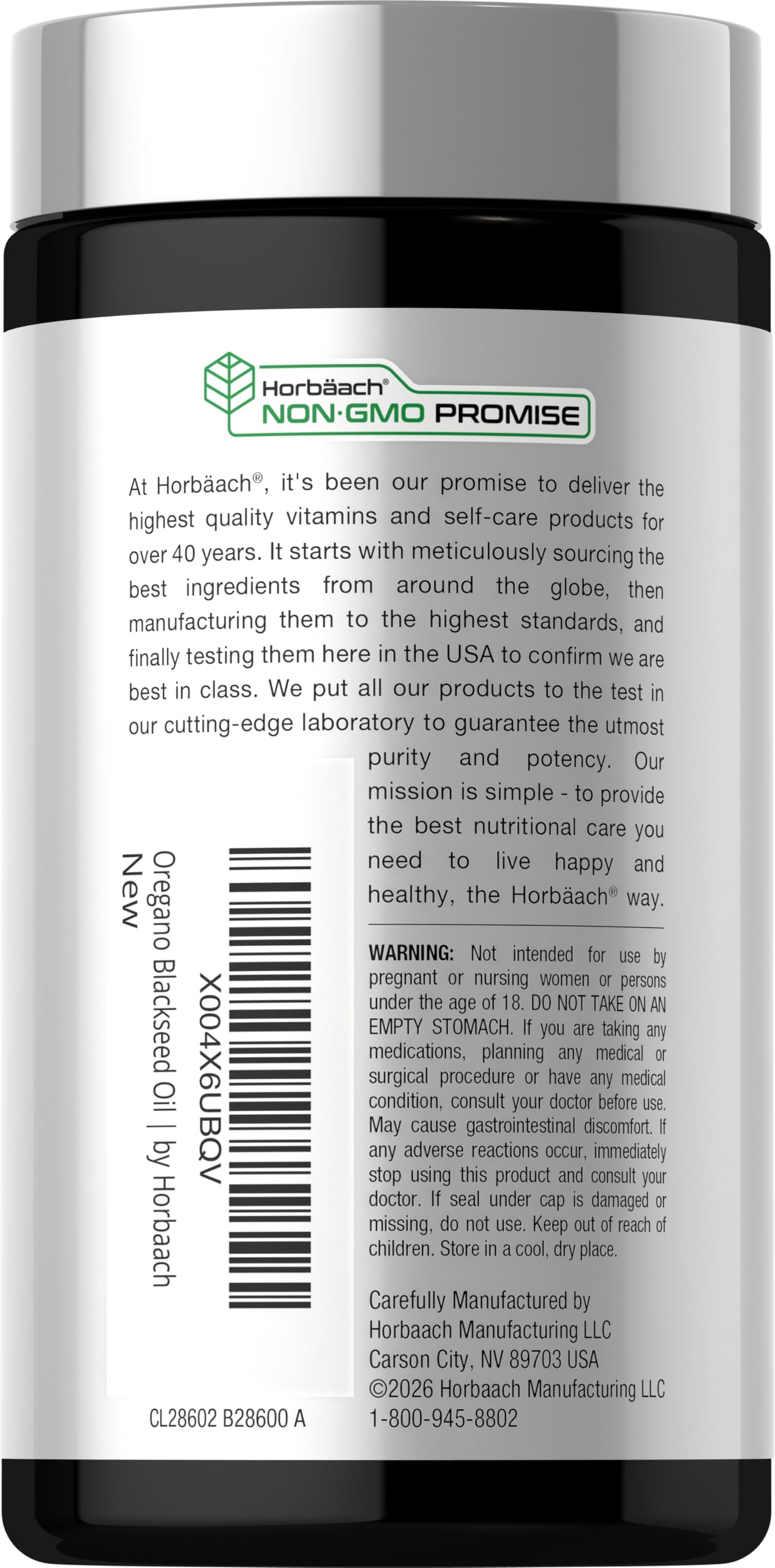 Horbäach Oil of Oregano with Blackseed Oil Softgels | 90 Pills | Naturally Occurring Carvacrol & Thymoquinone | Non-GMO, Gluten Free Supplement - Image 3