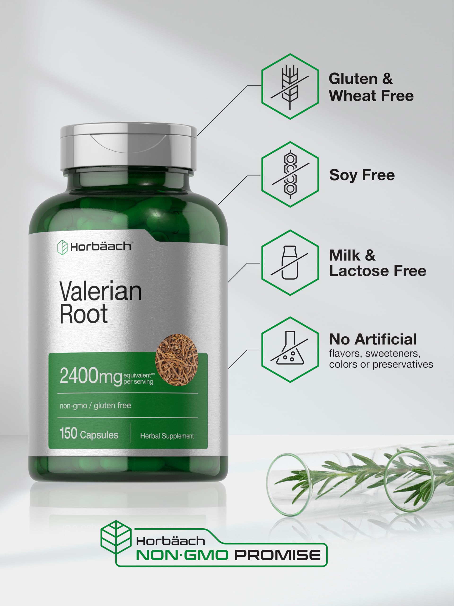 Horbäach Valerian Root Capsules | 150 Count | Extract Supplement | Non-GMO, Gluten Free - Image 5