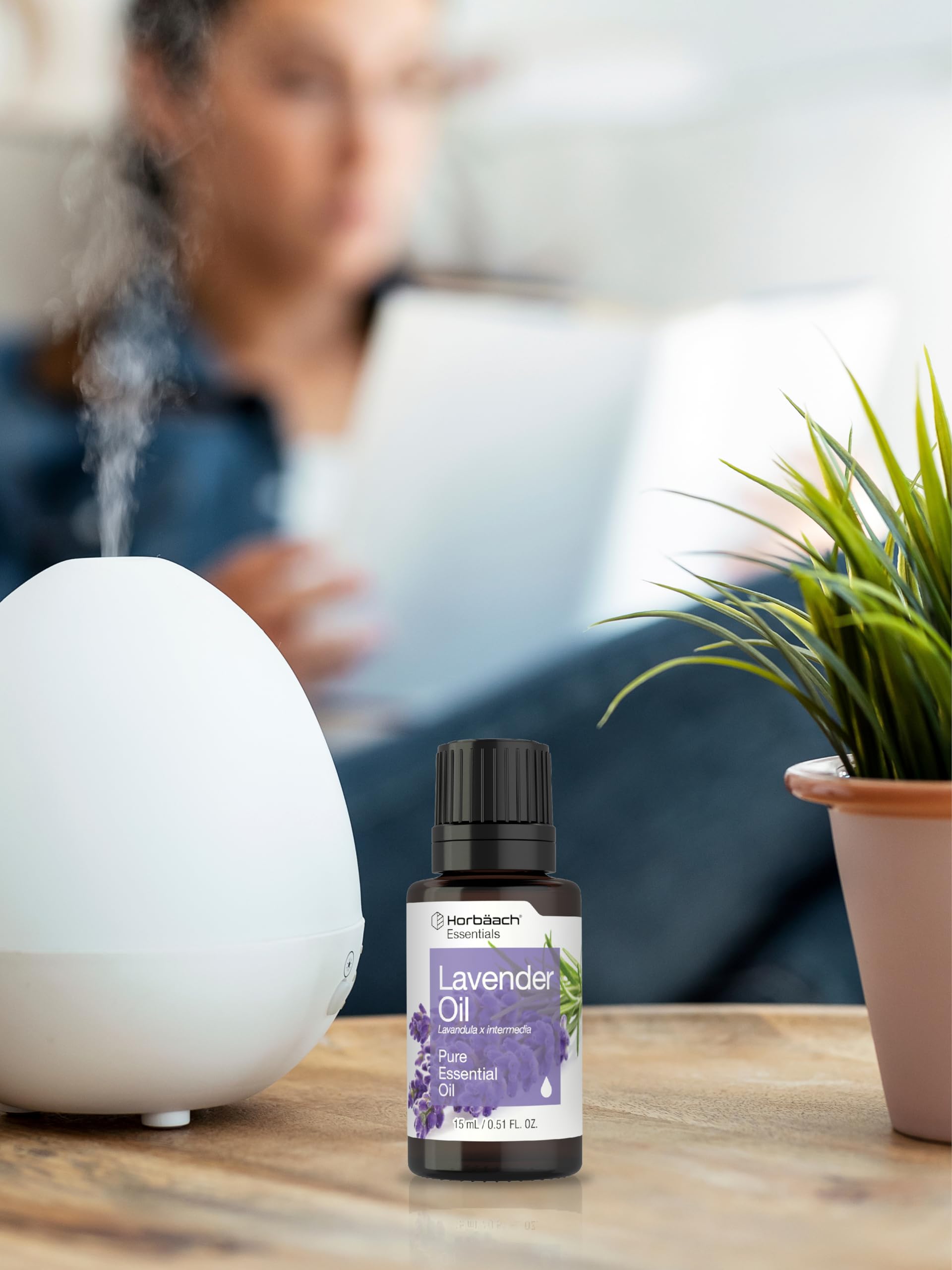 Horbaach Lavender Essential Oil Pure | .51 fl oz | for Skin, Hair, Diffuser, Bath, Aromatheraphy, Soap and Candles - Image 5